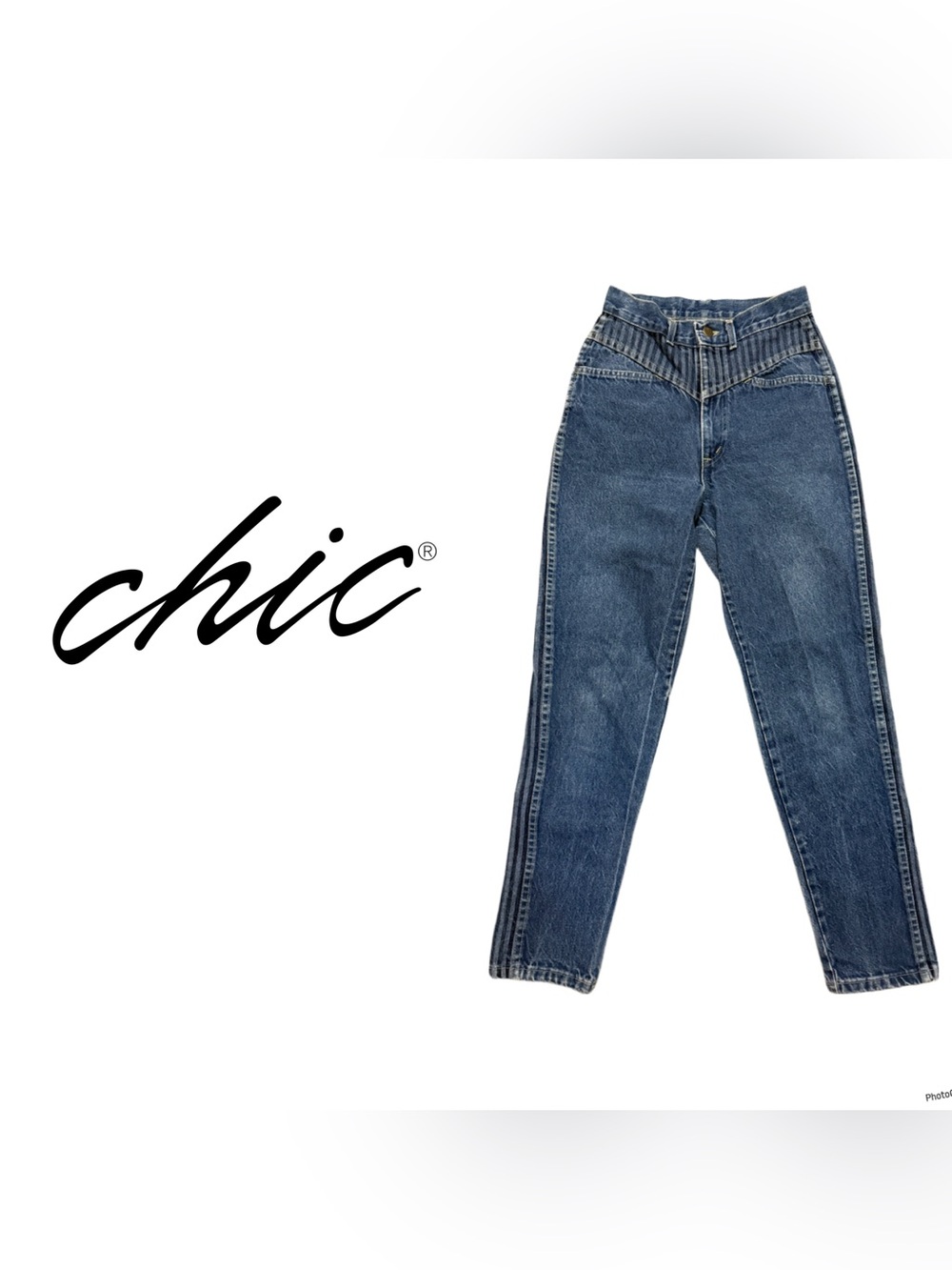 Vintage 1980s Chic, Sunset Blues Denim Jeans